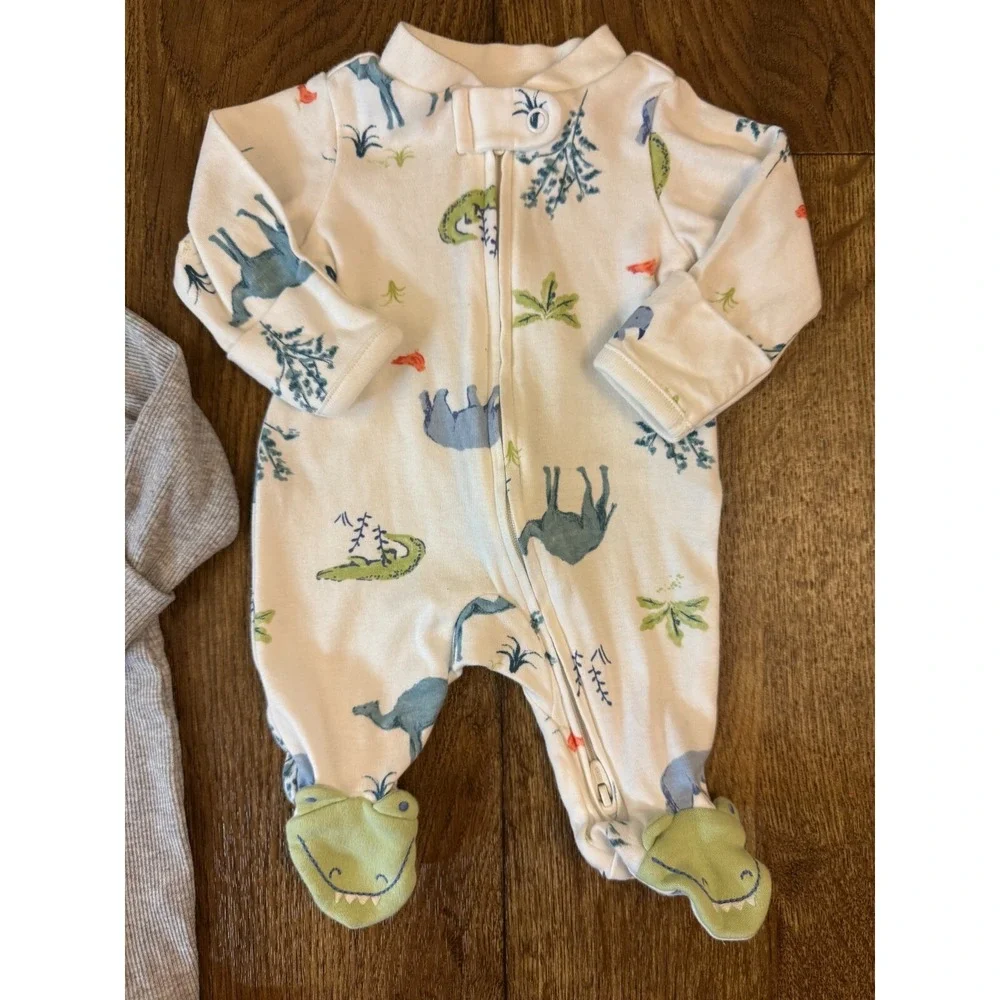 Carters Baby Boy Preemie Lot Sleepers Rompers Outfits Clothes Reborn‎ Alligator